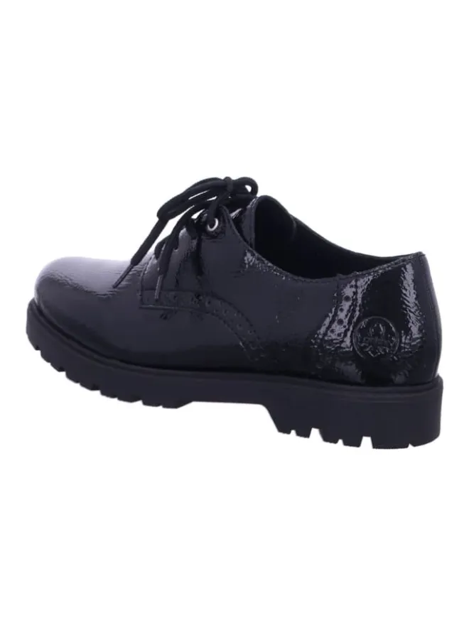 Schnürschuh in schwarz>rieker Outlet