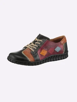 Gemini Schnürschuhe^Schnürschuh in schwarz-rot