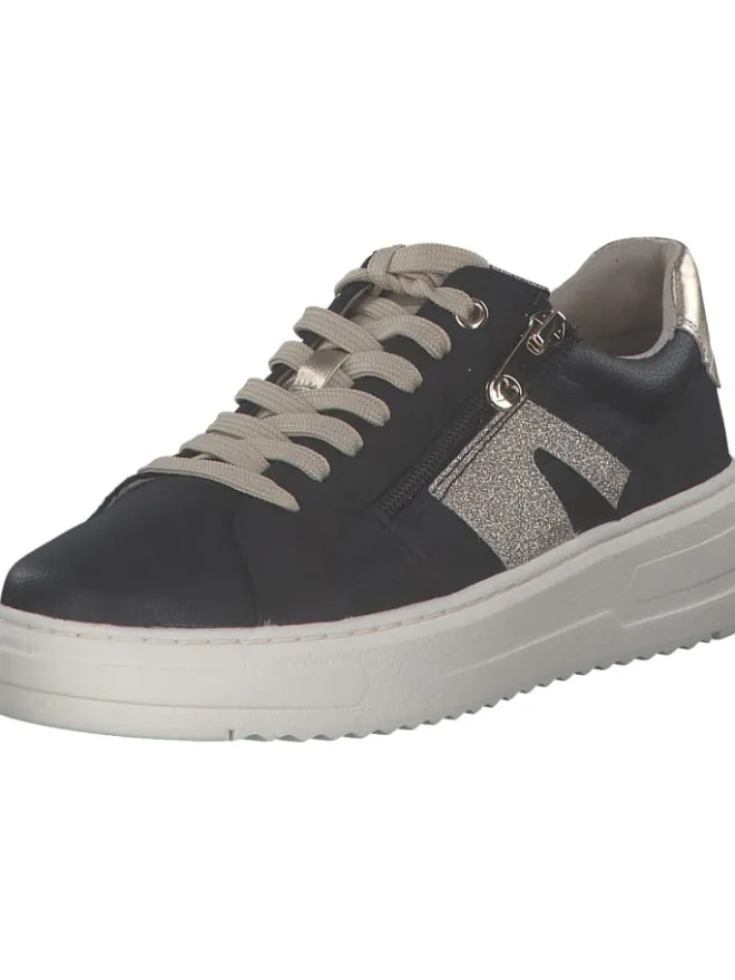 Schnürschuhe in black comb>Marco Tozzi