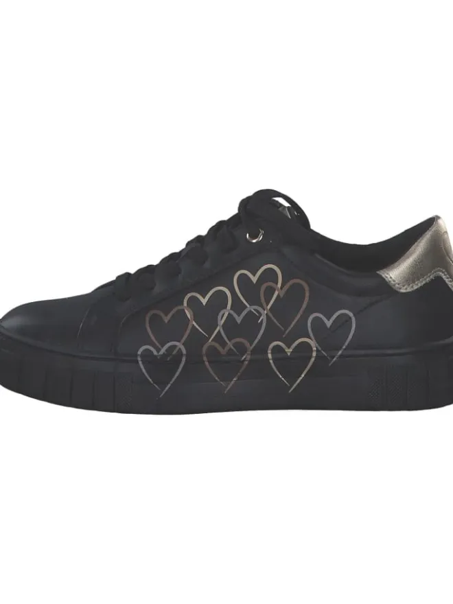 Marco Tozzi Schnürschuhe^Schnürschuhe in black comb