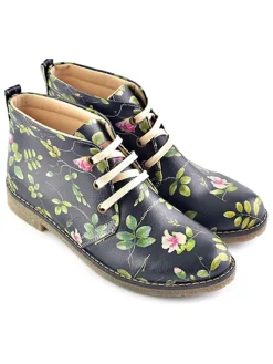 Goby Schnürschuhe^Schnürschuhe in Schwarz/ Bunt