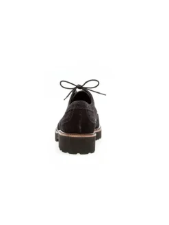 Schnürschuhe in schwarz/cognac>Gabor