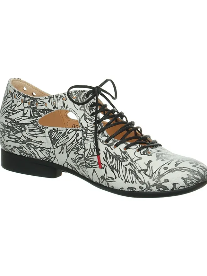 Think! Schnürschuhe^Schnürschuhe in Weiß/ Schwarz