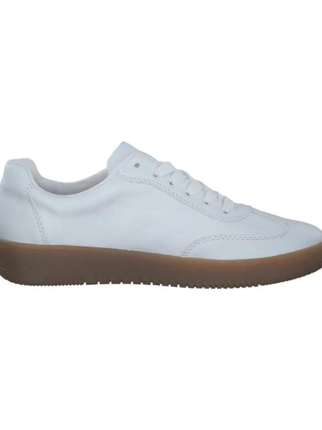 Schnürschuhe in weiss/camel>rieker Best