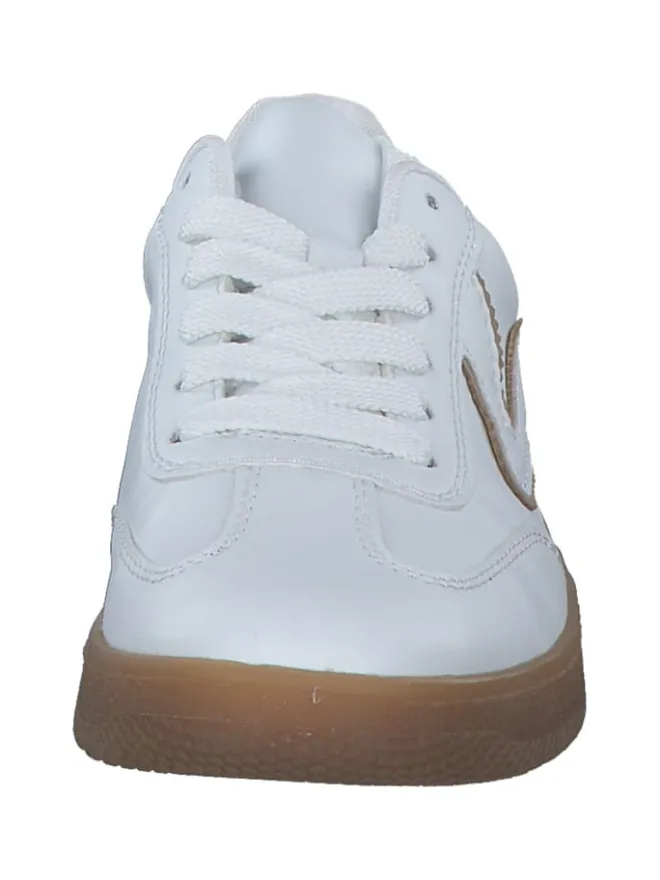 Schnürschuhe in weiss/camel>rieker Best
