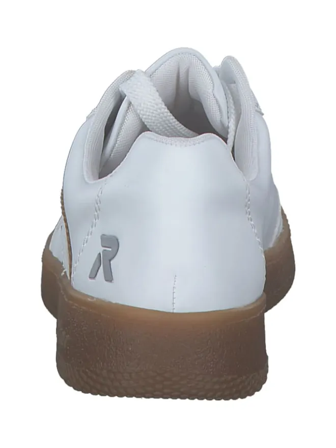 Schnürschuhe in weiss/camel>rieker Best