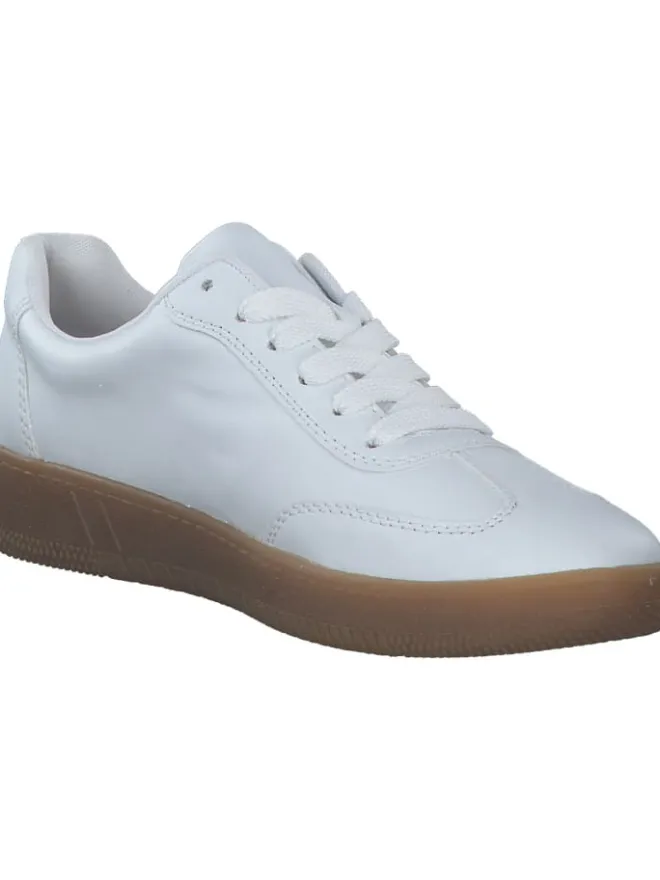 Schnürschuhe in weiss/camel>rieker Best