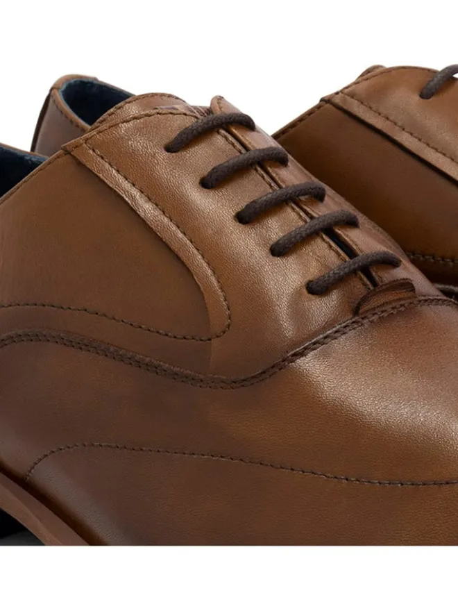 DENBROECK Schnürschuhe^Schnürschuhe "Platt St." in Hellbraun