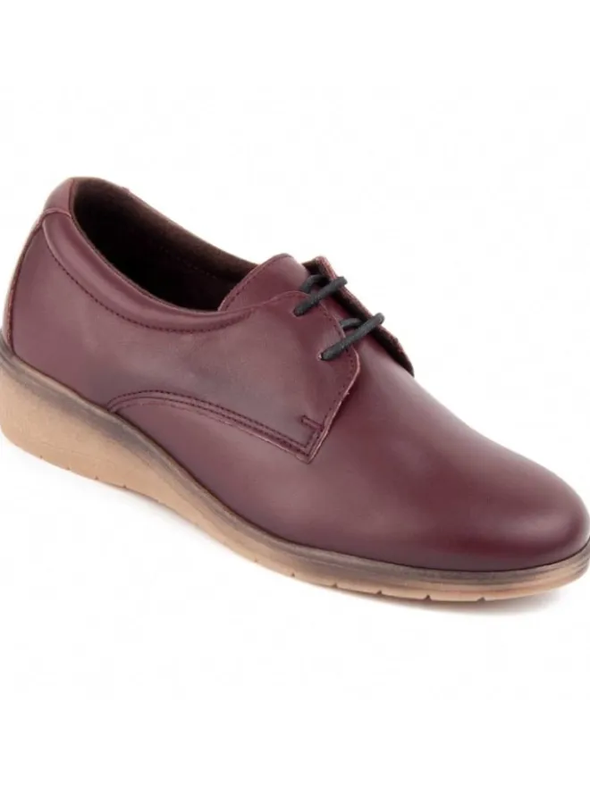 Schnürschuhe Wedge Anilav in Bordeaux>Purapiel Online