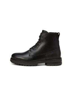 Schnürstiefel in Schwarz><noscript><img width=