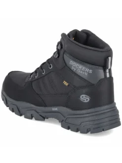 Schnürstiefel in schwarz><noscript><img width=