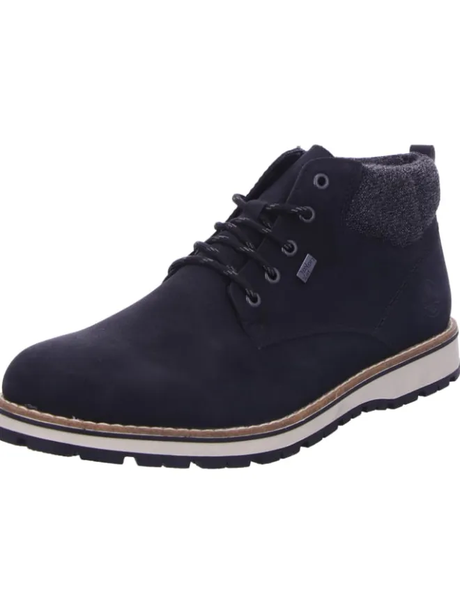 Schnürstiefel in schwarz/granit/schwarz>rieker Outlet
