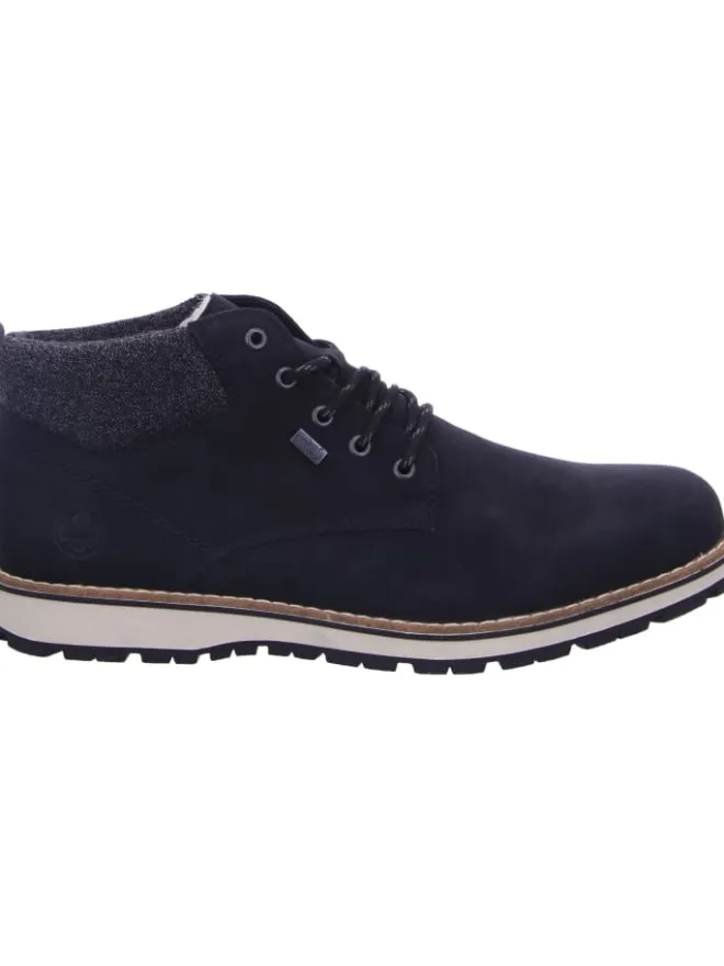 Schnürstiefel in schwarz/granit/schwarz>rieker Outlet