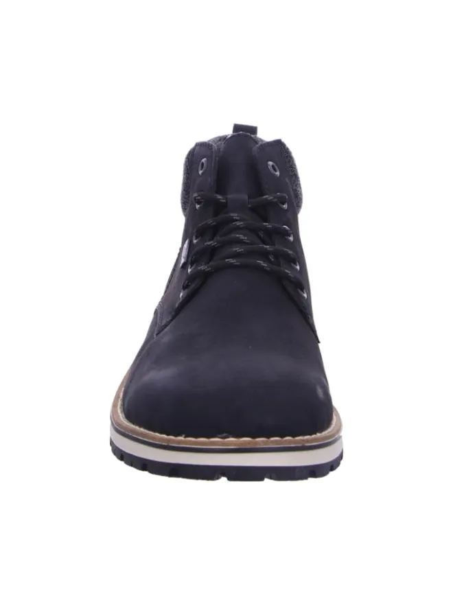 Schnürstiefel in schwarz/granit/schwarz>rieker Outlet