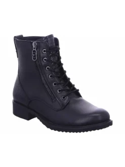 Schnürstiefelette in schwarz><noscript><img width=