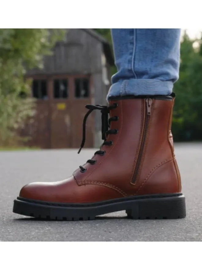 palado Stiefeletten^Schnürstiefeletten in cognac