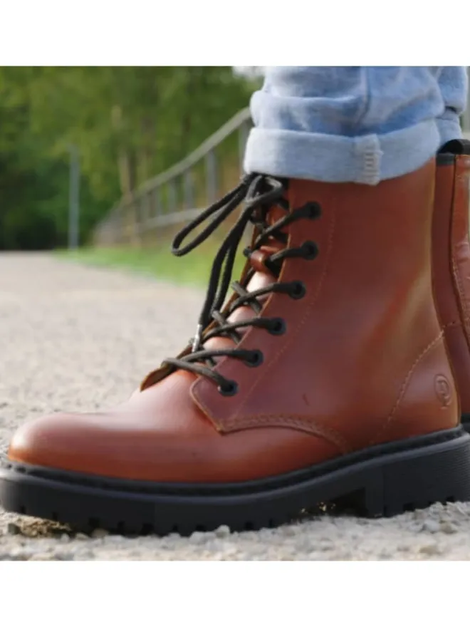 palado Stiefeletten^Schnürstiefeletten in cognac