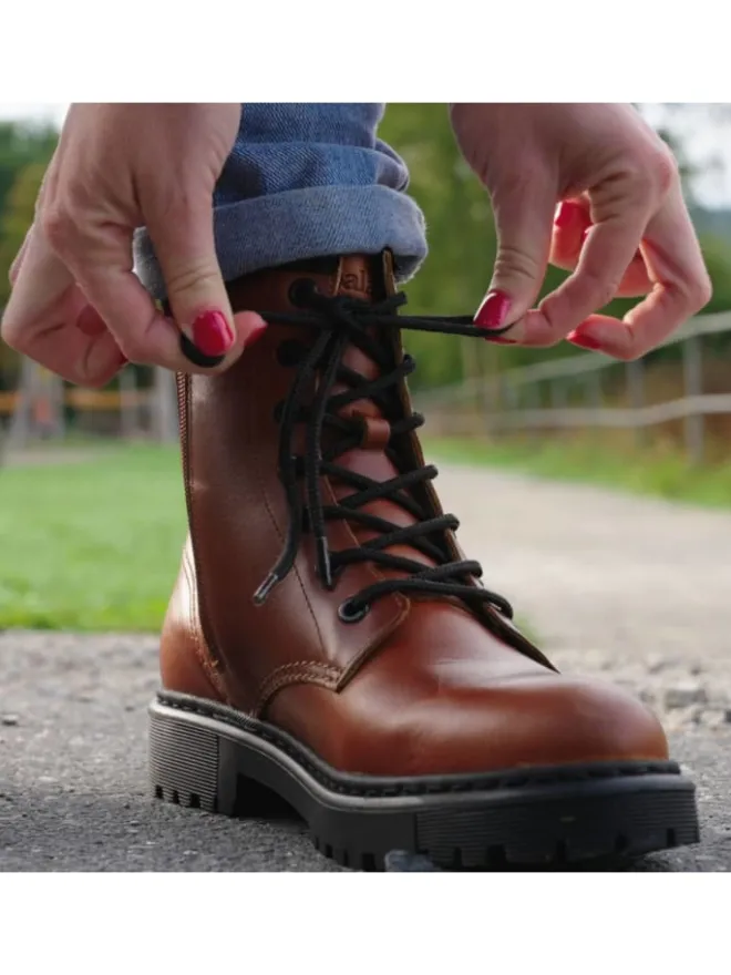 palado Stiefeletten^Schnürstiefeletten in cognac