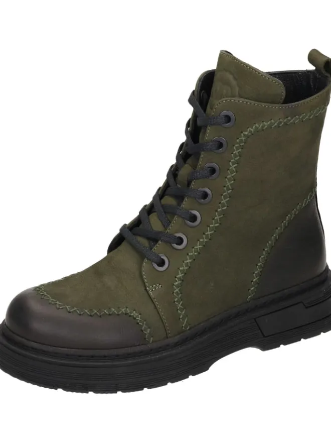 Schnürstiefeletten in khaki>manitu