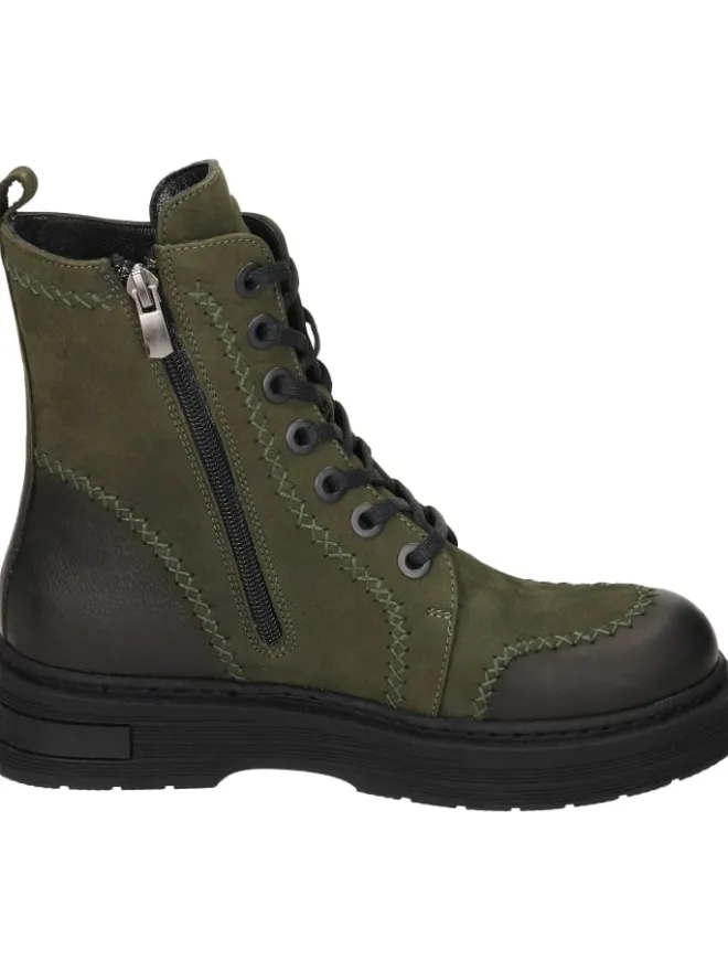 Schnürstiefeletten in khaki>manitu
