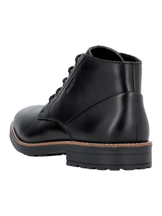 Schnürstiefeletten in Schwarz>rieker Outlet