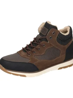 rieker Stiefel & Boots^Schnürstiefeletten in schwarz/moro/moro/schwarz