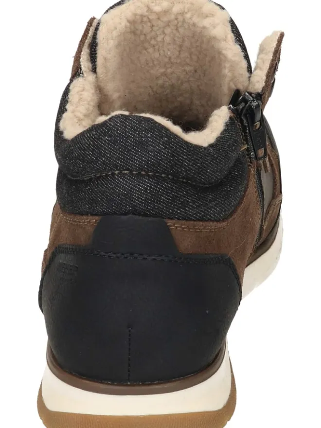 rieker Stiefel & Boots^Schnürstiefeletten in schwarz/moro/moro/schwarz