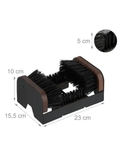 Schuhabstreifer in Schwarz/ Braun><noscript><img width=