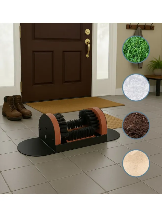 Schuhabstreifer in Schwarz/ Braun>relaxdays Online