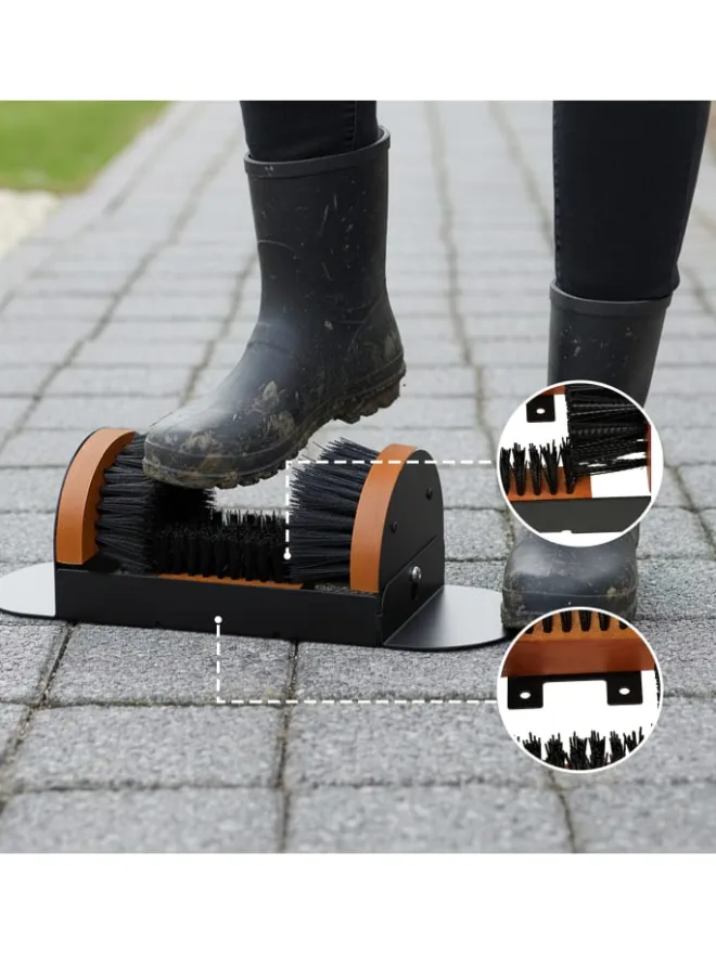 Schuhabstreifer in Schwarz/ Braun>relaxdays Online