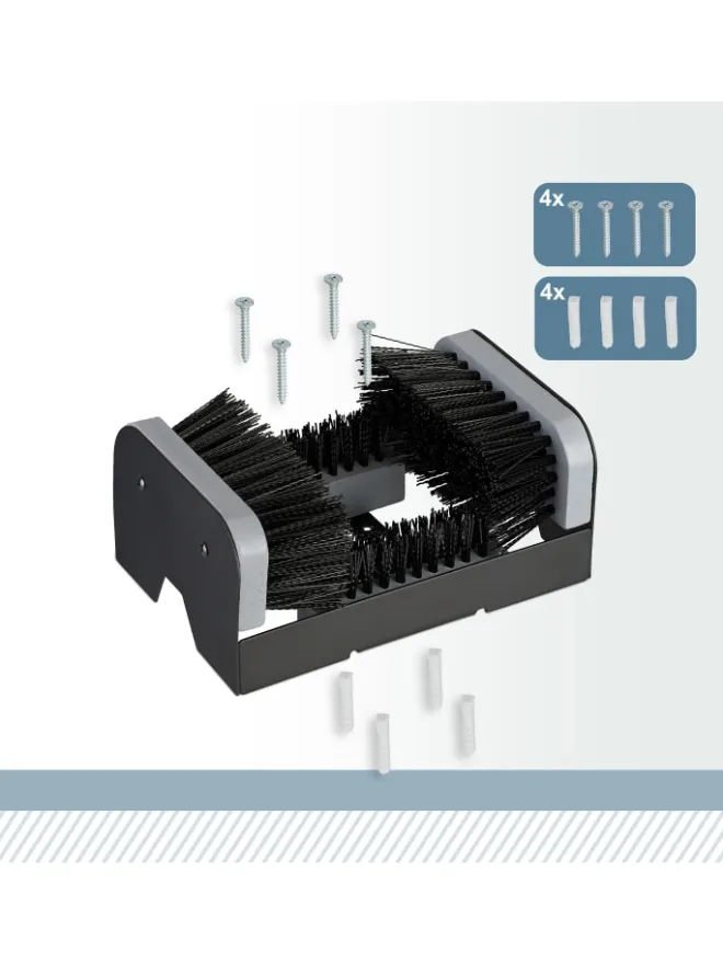 relaxdays Schuhpflege Und Mehr|Schuhpflege Und Mehr^Schuhabstreifer in Schwarz/ Grau