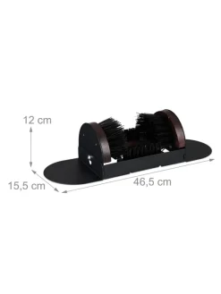 relaxdays Schuhpflege Und Mehr|Schuhpflege Und Mehr^Schuhabstreifer in Schwarz/Braun