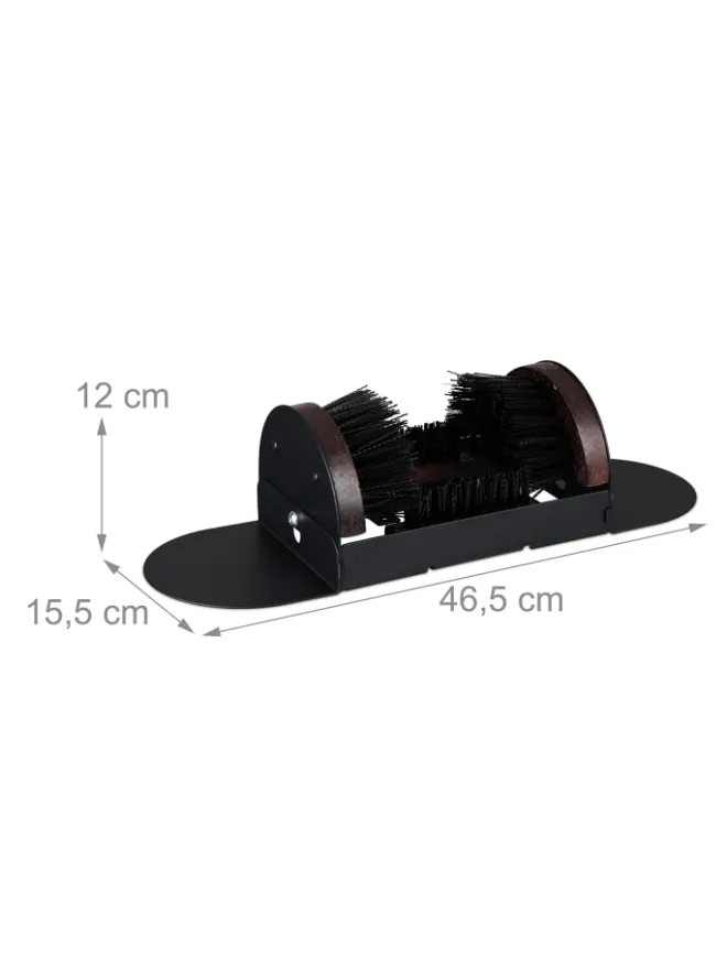 relaxdays Schuhpflege Und Mehr|Schuhpflege Und Mehr^Schuhabstreifer in Schwarz/Braun