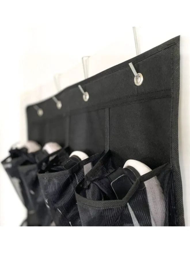 Intirilife Schuhpflege Und Mehr|Schuhpflege Und Mehr^Schuhorganizer Hängendes Schuhregal in Schwarz