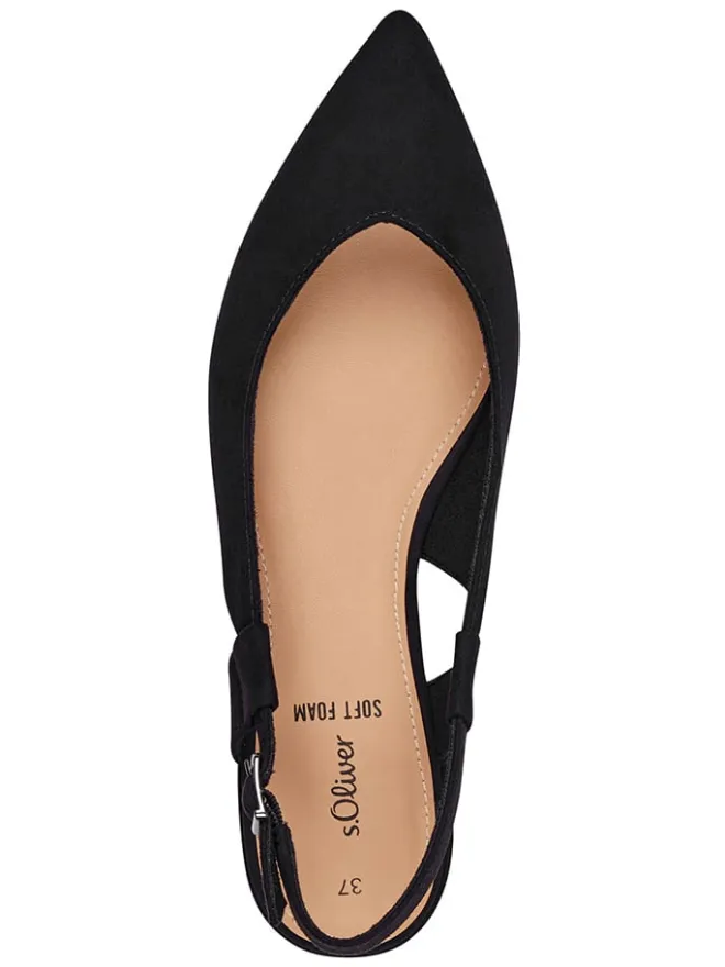 Sling-Ballerinas in Schwarz>s.Oliver Discount