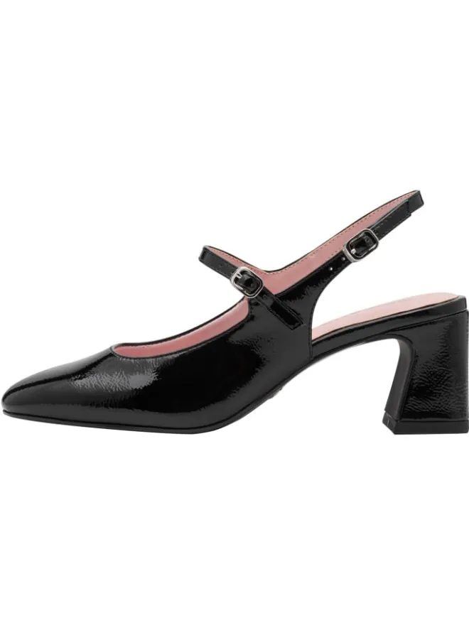 Tamaris Pumps^Slingpumps in BLACK PAT.
