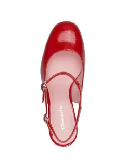 Tamaris Pumps^Slingpumps in RED PATEN