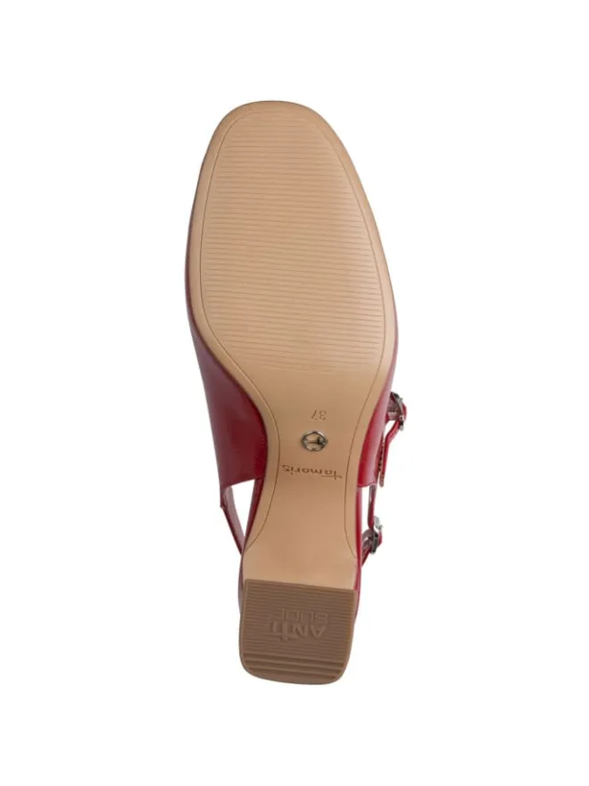 Tamaris Pumps^Slingpumps in RED PATEN