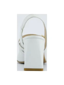 Slingpumps in Weiß><noscript><img width=