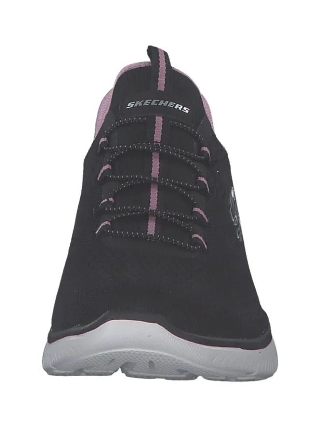 Skechers Schnürschuhe^Slip-On-Sneaker in Schwarz