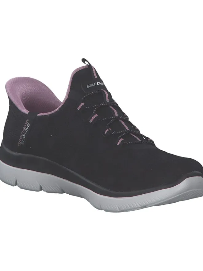 Skechers Schnürschuhe^Slip-On-Sneaker in Schwarz