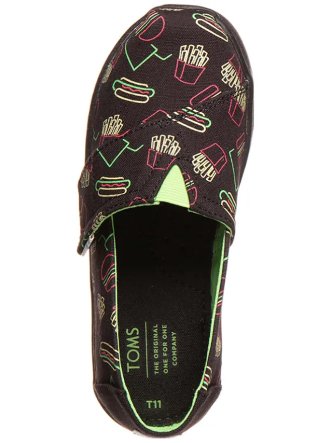 TOMS Halbschuhe^Slipper "Classic" in Schwarz/ Pink/ Grün