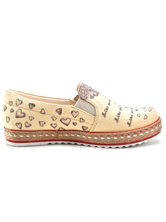 Goby Halbschuhe^Slipper in Beige