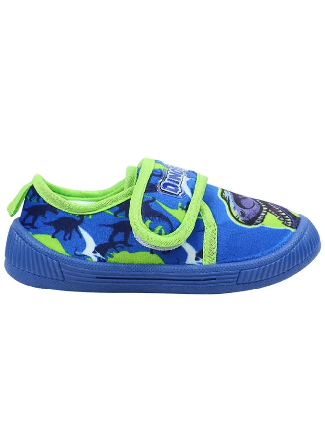 Dinosaur Halbschuhe|Halbschuhe·Slipper^Slipper in Blau/ Grün