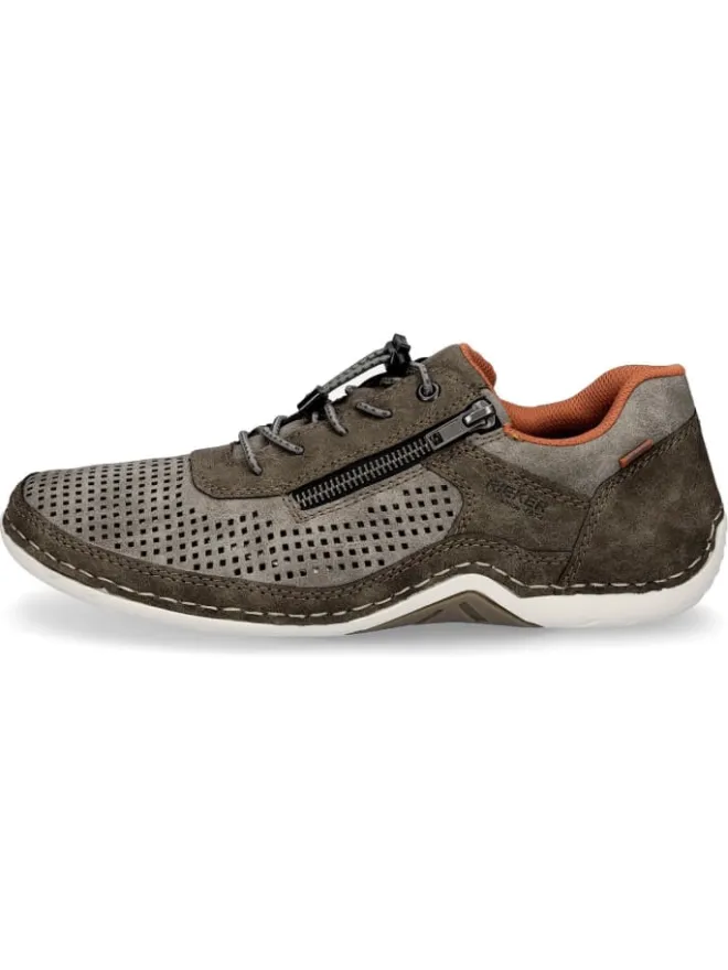 Slipper in braun grau>rieker Clearance
