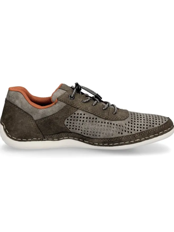 Slipper in braun grau>rieker Clearance