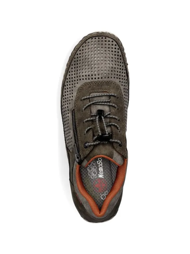Slipper in braun grau>rieker Clearance