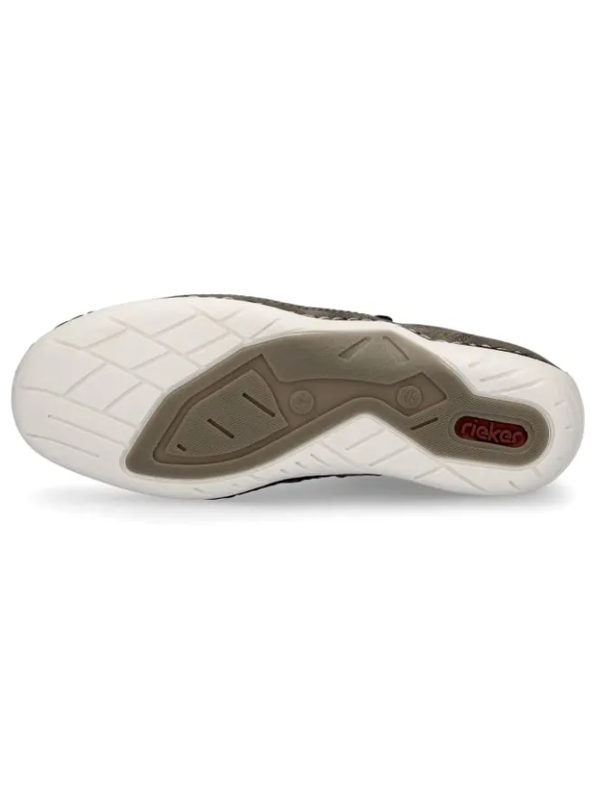 Slipper in braun grau>rieker Clearance