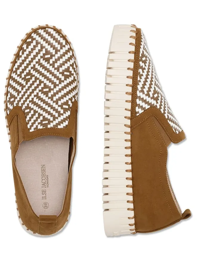 Ilse Jacobsen Halbschuhe^Slipper in Hellbraun