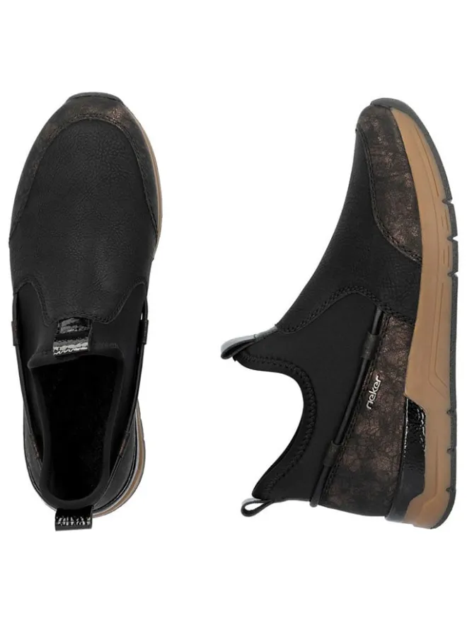 Slipper in Schwarz>rieker Outlet